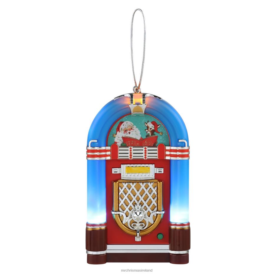 Mr. Christmas Decoration 4.9" Retro Jukebox Ornament-Blue 000XL138