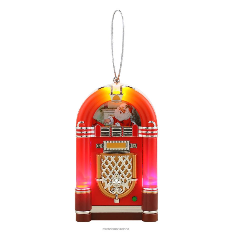 Mr. Christmas Decoration 4.9" Retro Jukebox Ornament-Red 000XL137
