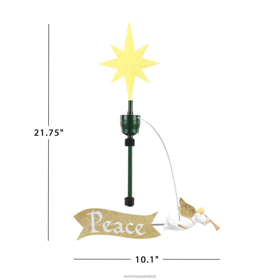 Mr. Christmas Decoration Animated Angel Tree Topper with Banner 000XL265